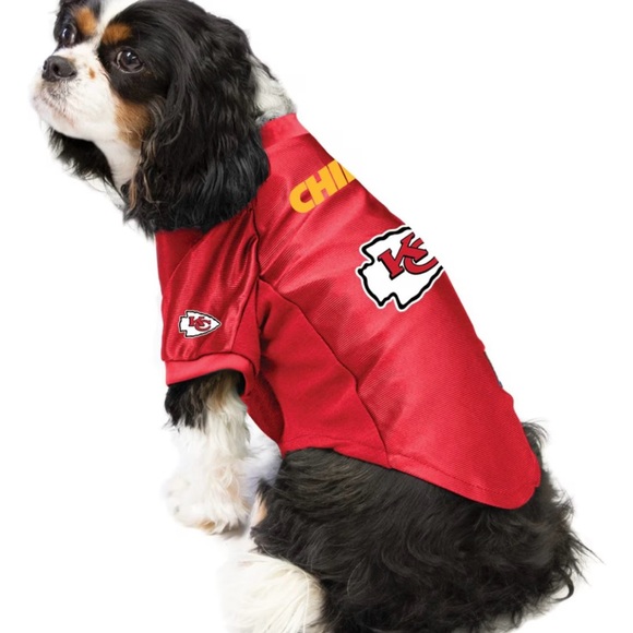 Littlearth NFL Personalized Stretch Dog & Cat Jersey, Kansas City Chiefs, XL - Picture 3 of 6